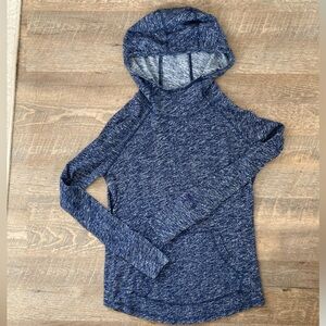 MARMOT | ‘Tess’ Outdoor Heather Blue Hooded Long Sleeve Shirt